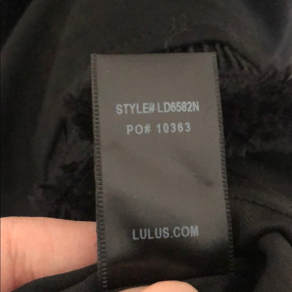 Lulus Skyline Views Black Fringe Halter Dress - Picture 7 of 8